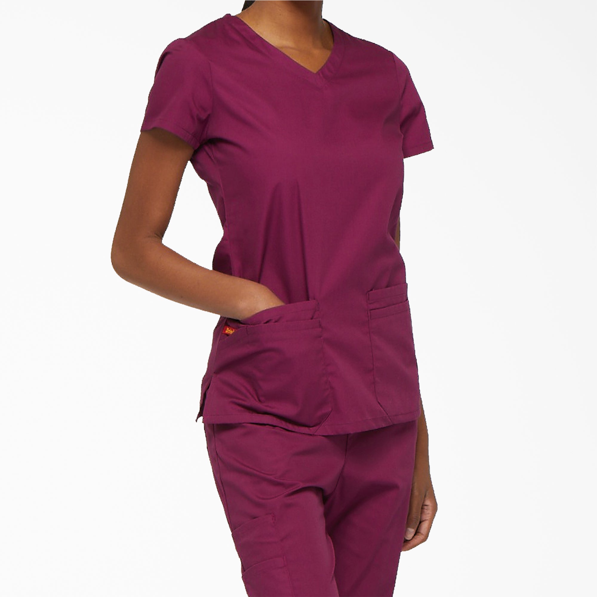 Women's EDS Signature V-Neck Scrub Top - Image 4