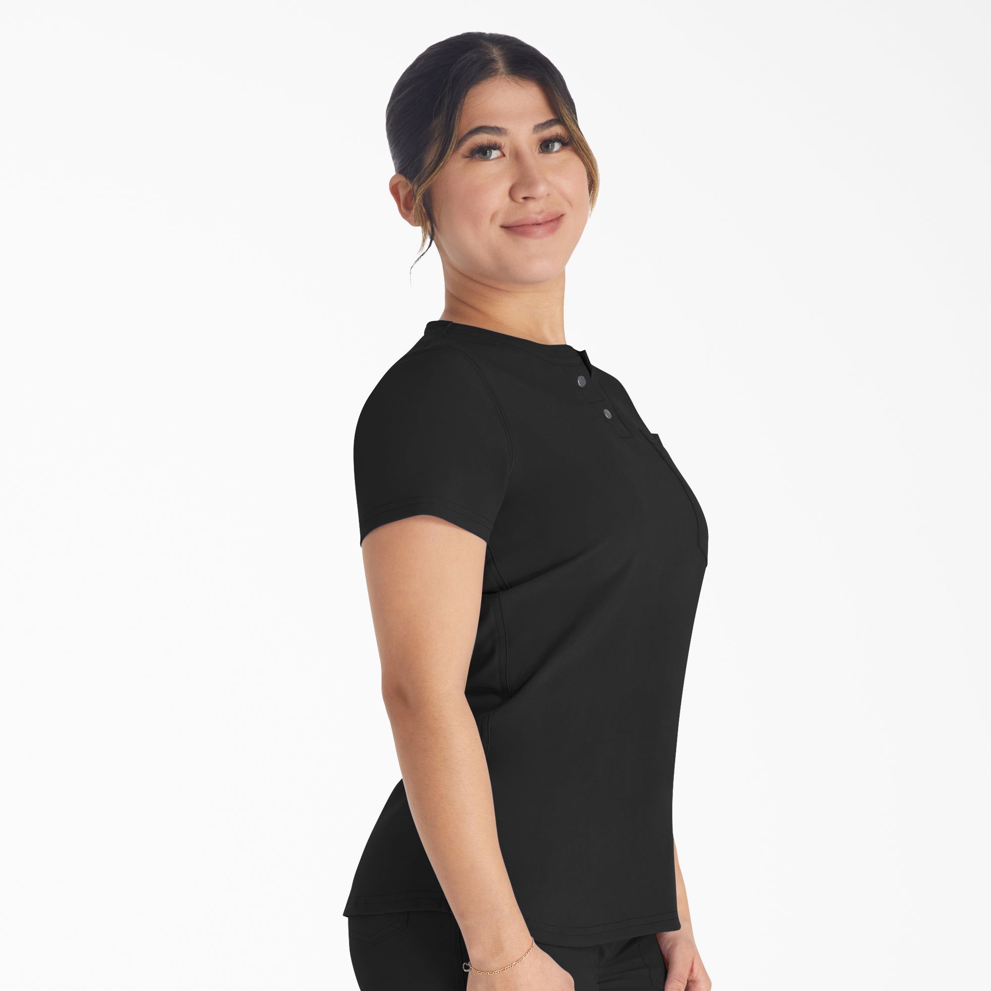 Women's EDS NXT Henley Scrub Top - Image 4