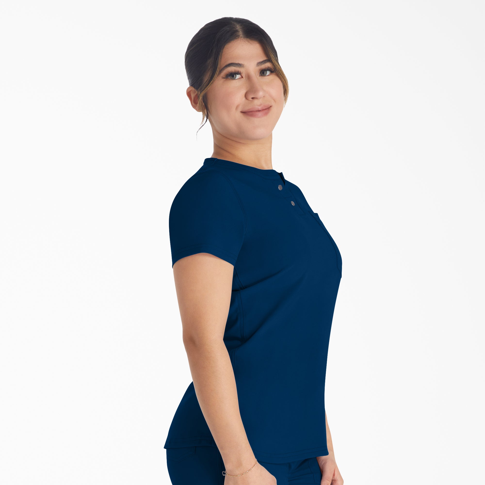Women's EDS NXT Henley Scrub Top - Image 4