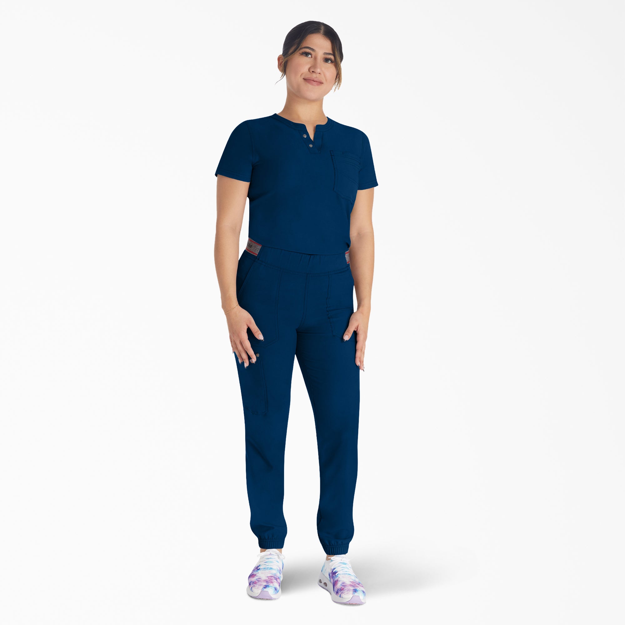 Women's EDS NXT Henley Scrub Top - Image 5