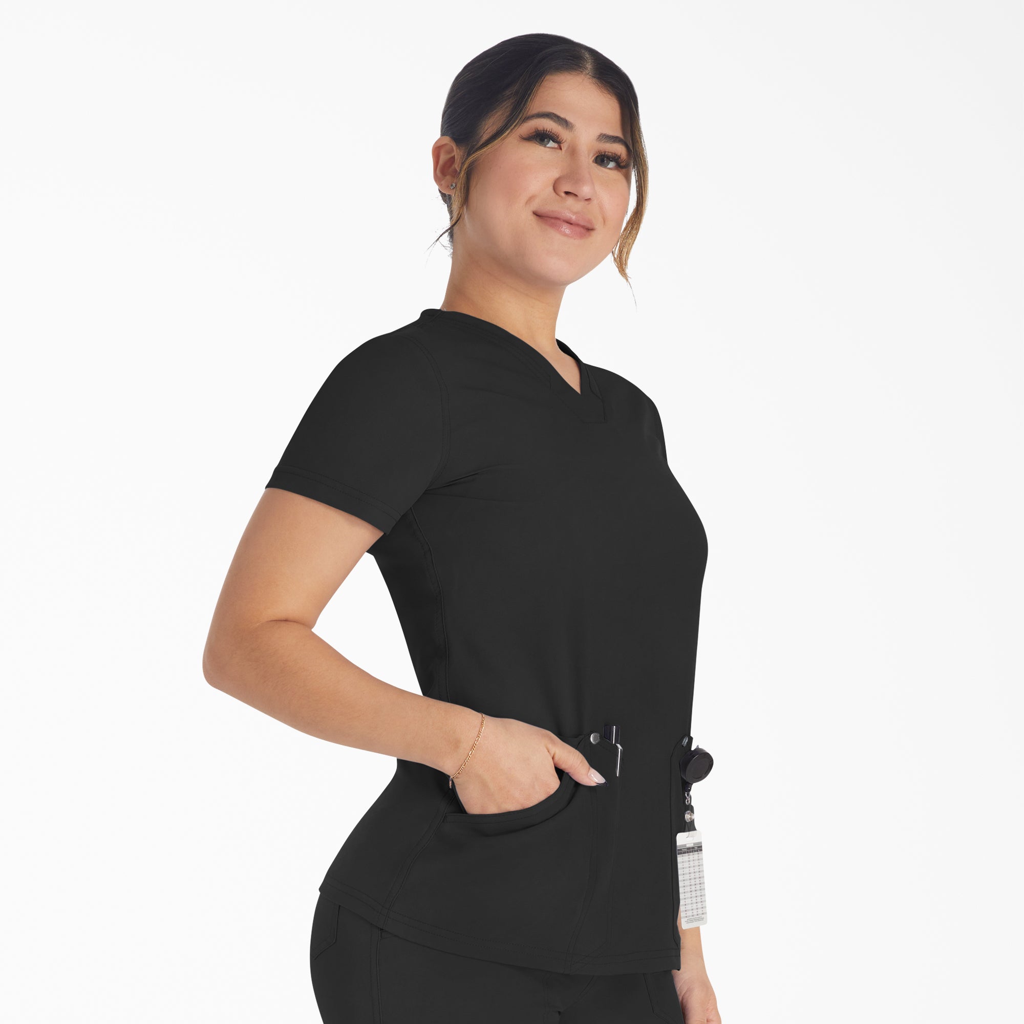 Women's EDS NXT V-Neck Scrub Top - Image 4