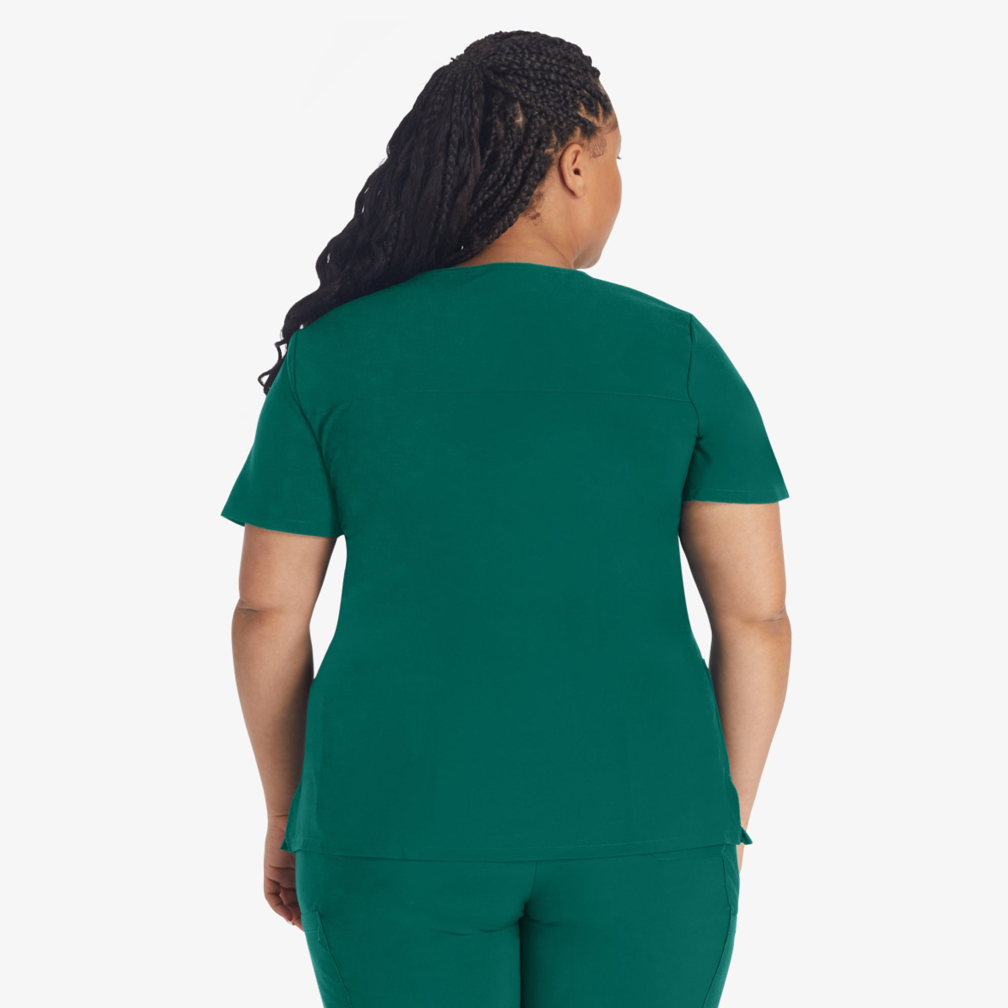 Women's EDS Essentials Mock Wrap Scrub Top - Image 2