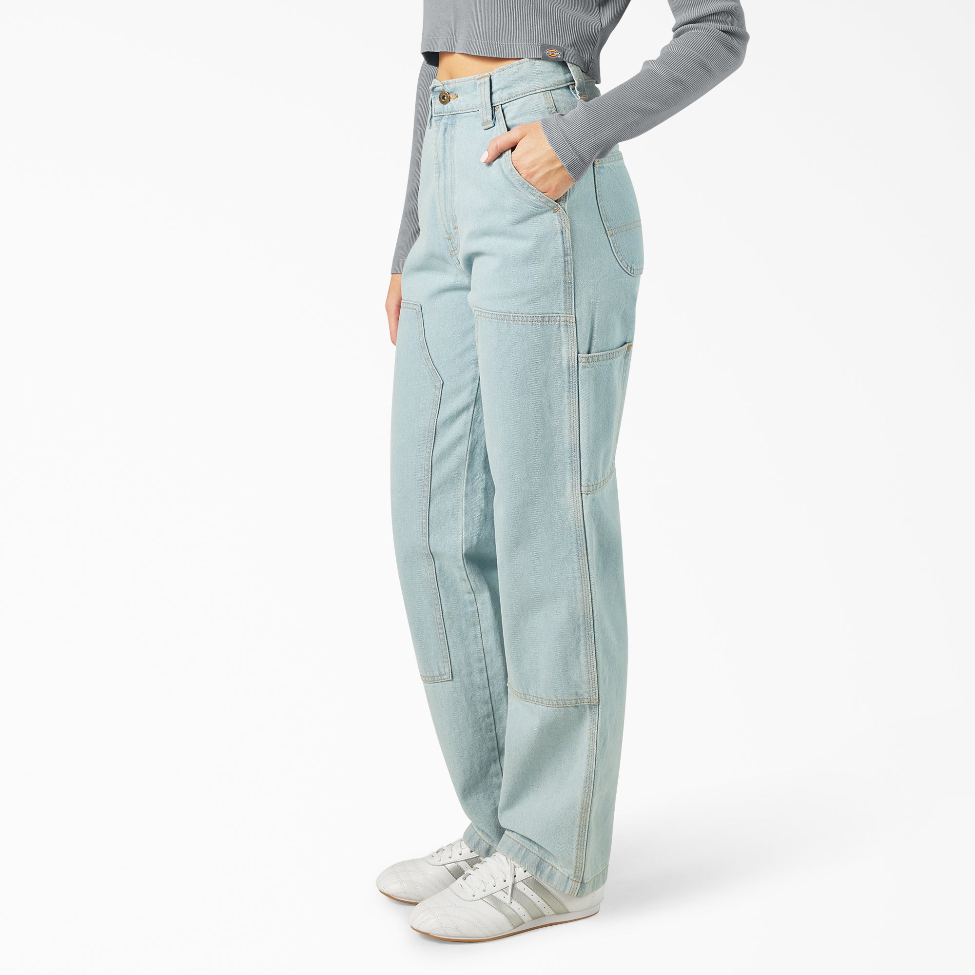 Women's Madison Loose Fit Double Knee Jeans - Image 3