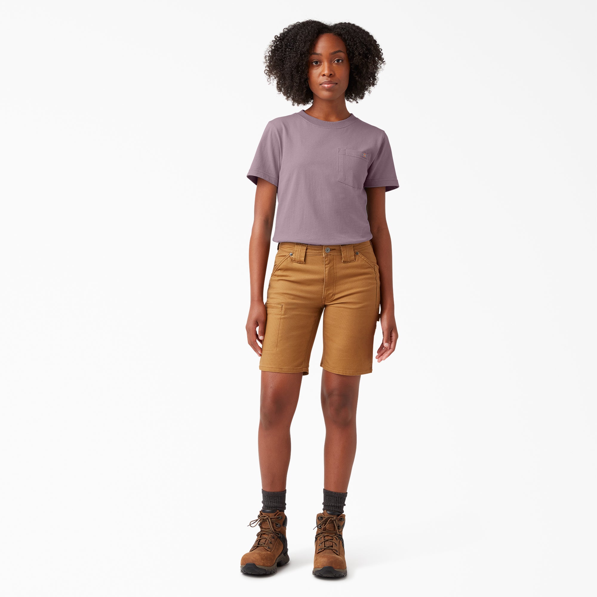 Women's Heavyweight Short Sleeve Pocket T-Shirt - Image 4