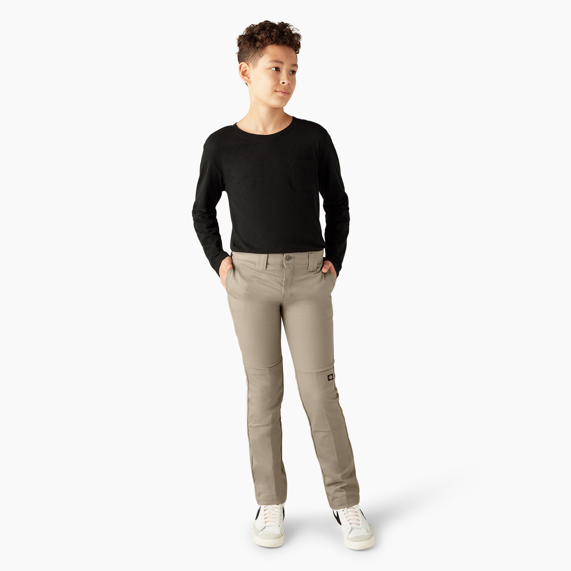 Boys' FLEX Skinny Fit Double Knee Pants. 4-20 - Image 4