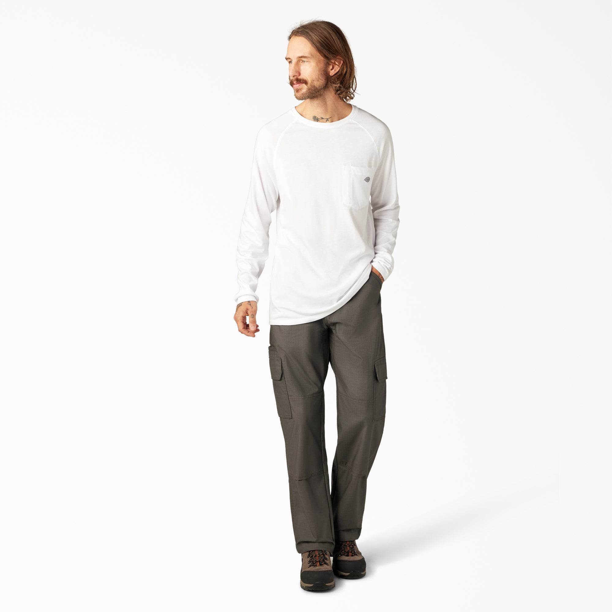 Cooling Long Sleeve Pocket T-Shirt - Image 5