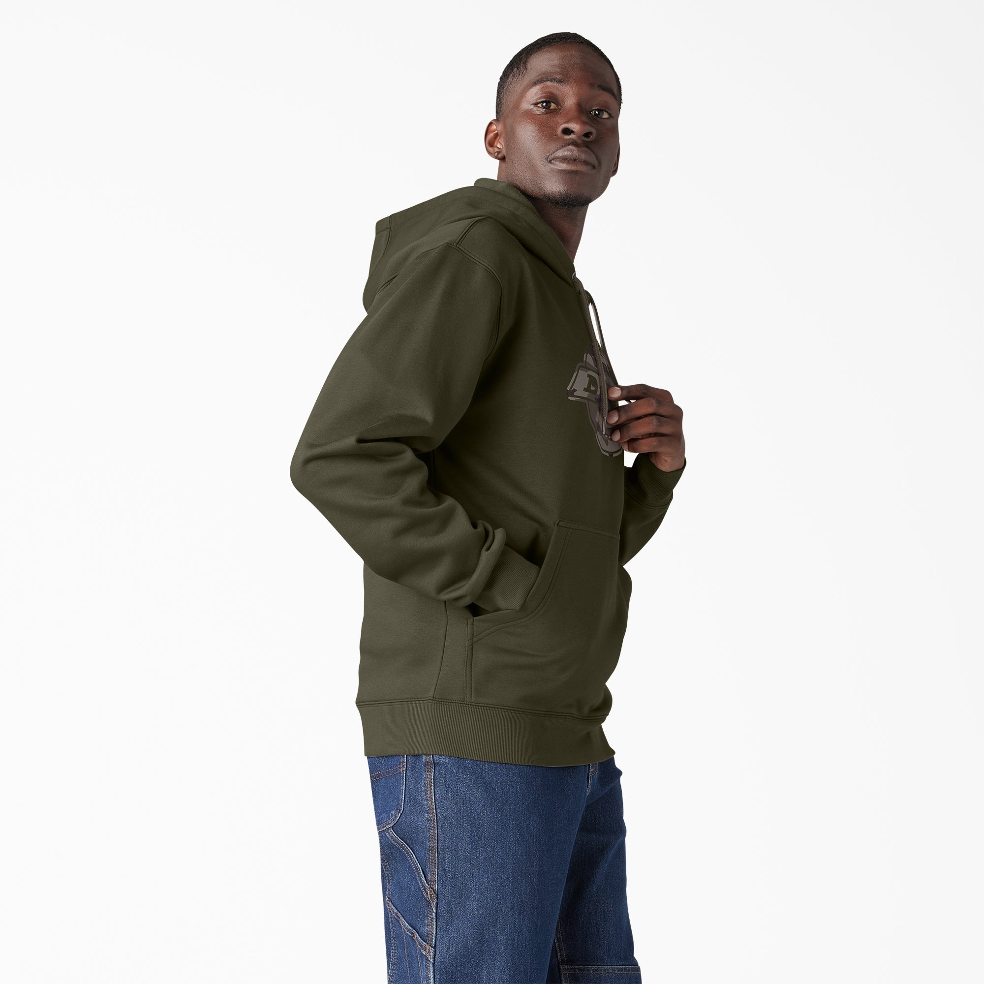 Water Repellent Camo Logo Hoodie - Image 4