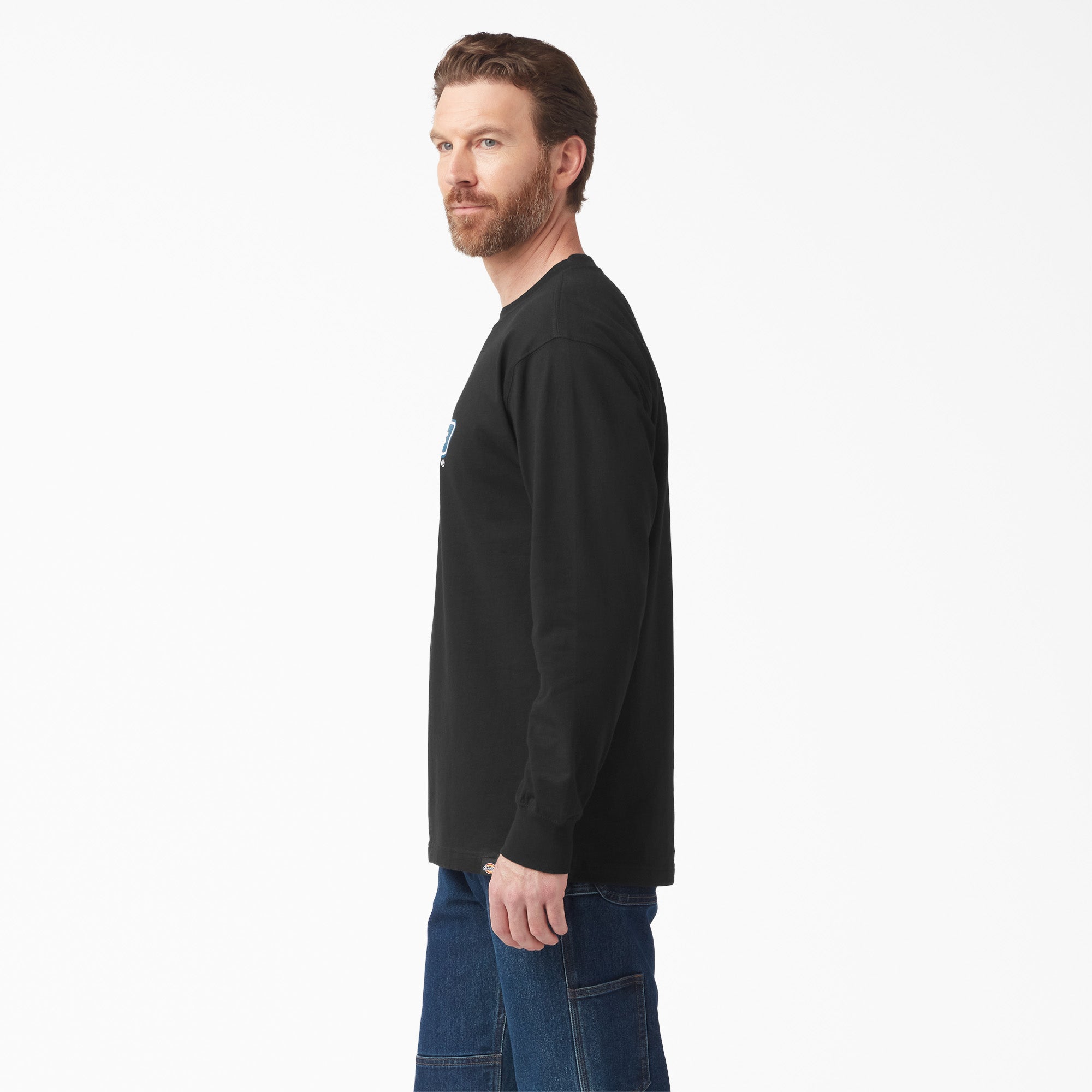 Tri-Color Logo Graphic Long Sleeve T-Shirt - Image 3