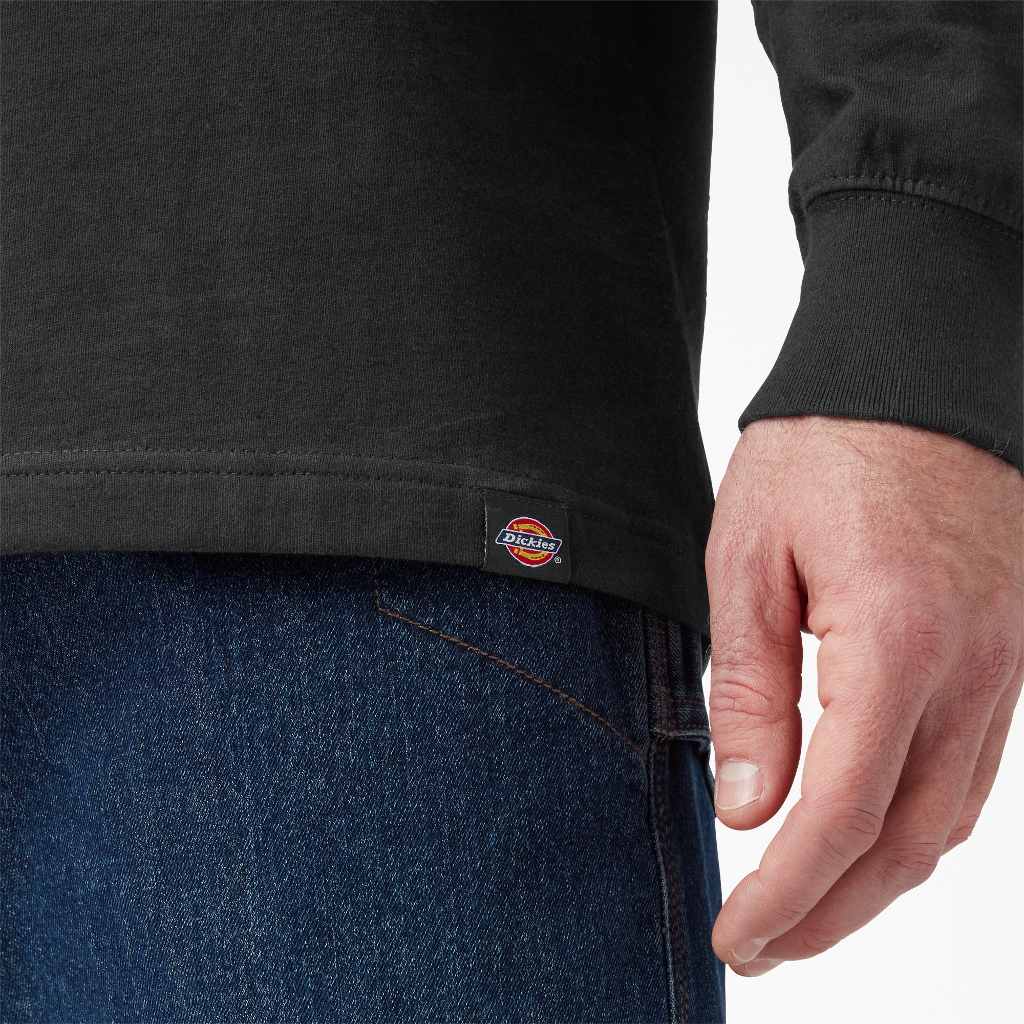 Tri-Color Logo Graphic Long Sleeve T-Shirt - Image 5