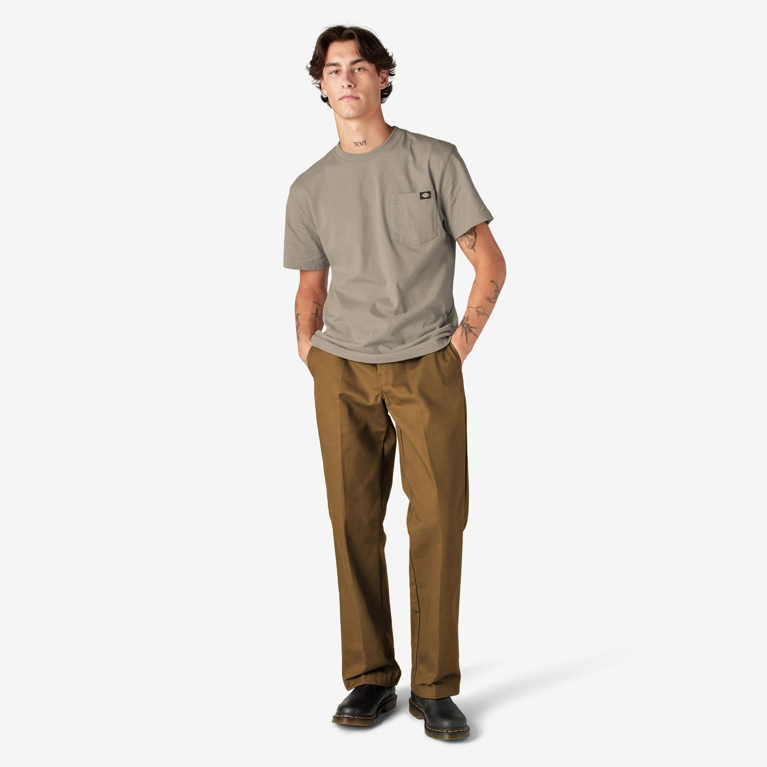 Heavyweight Short Sleeve Pocket T-Shirt - Image 5