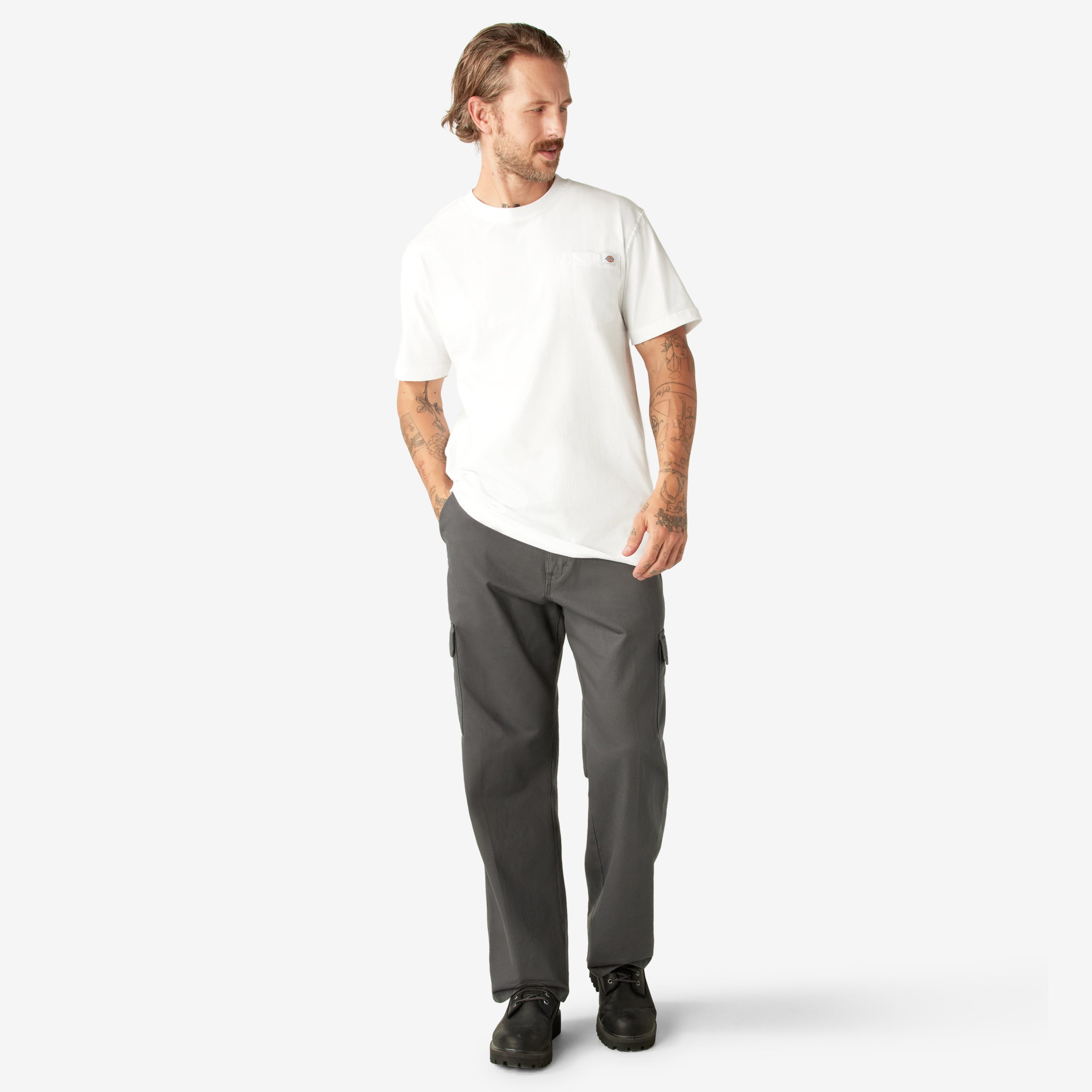 Heavyweight Short Sleeve Pocket T-Shirt - Image 5