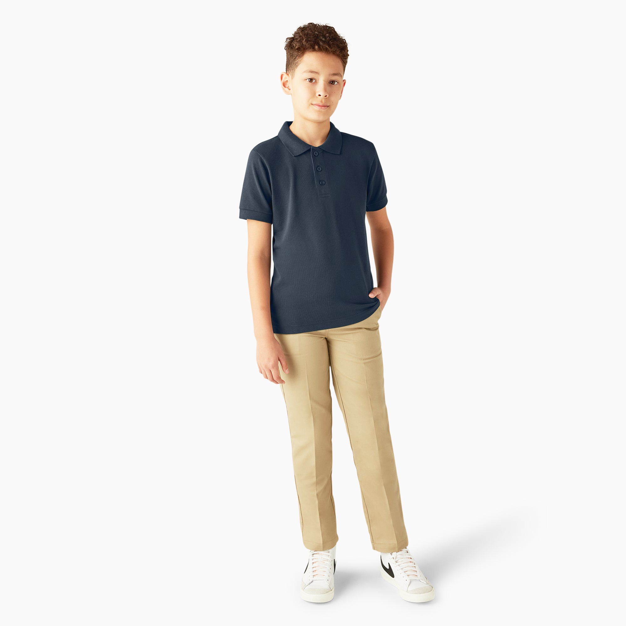 Kids' Piqu?? Short Sleeve Polo - Image 4