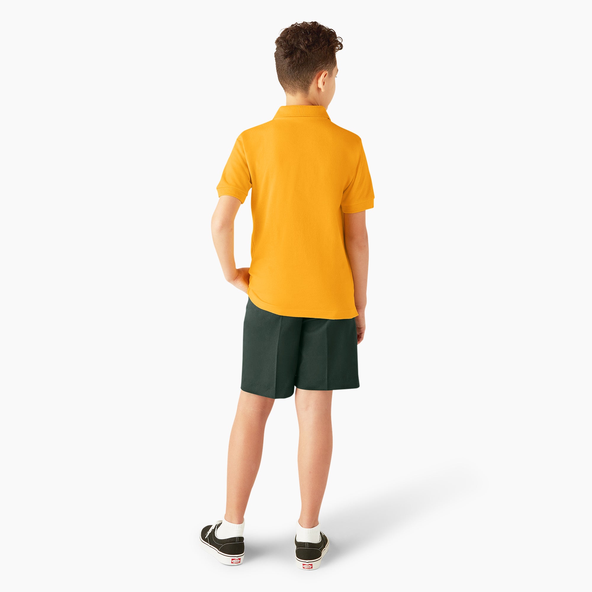 Kids' Piqu Short Sleeve Polo - Image 5