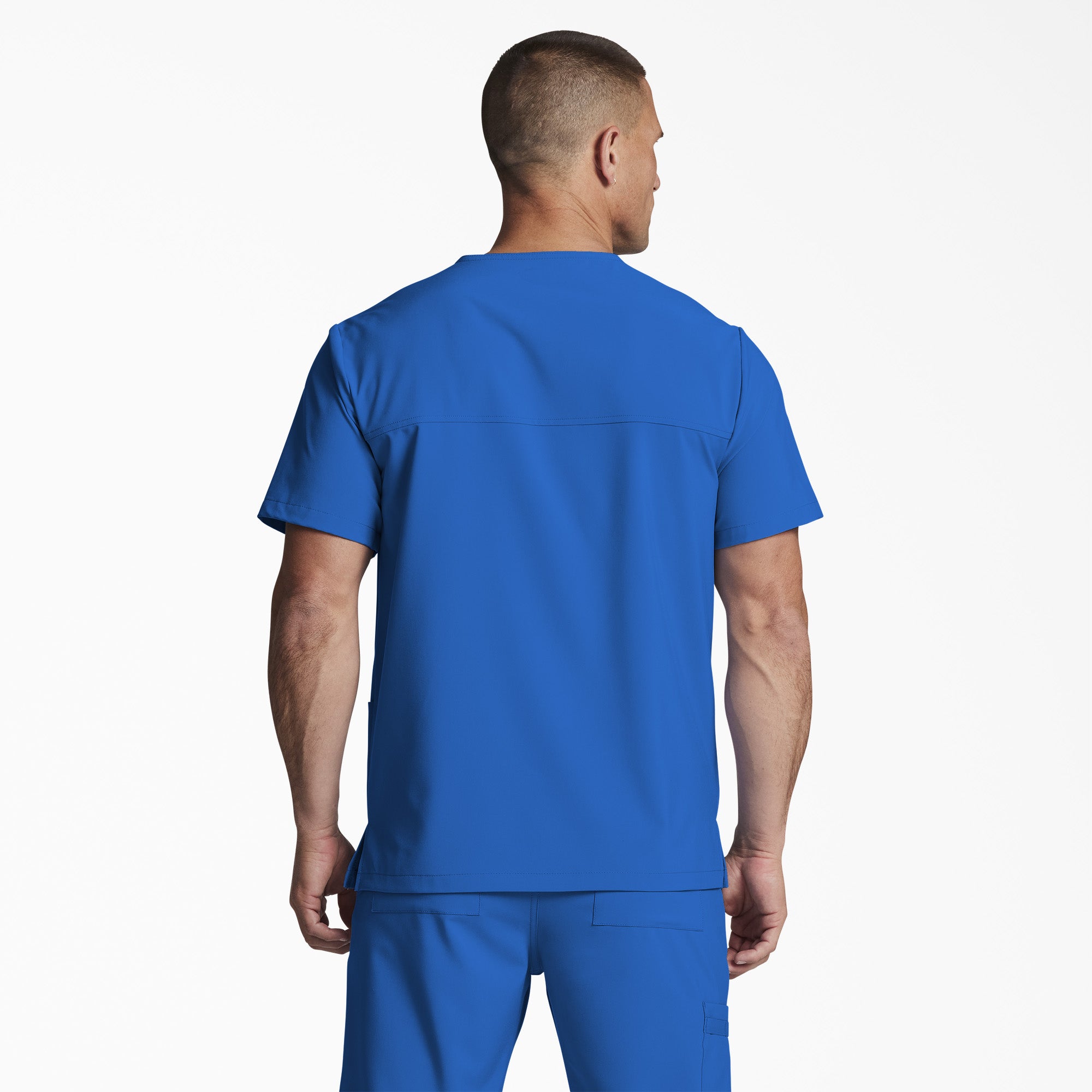 Unisex EDS Essentials V-Neck Scrub Top - Image 2
