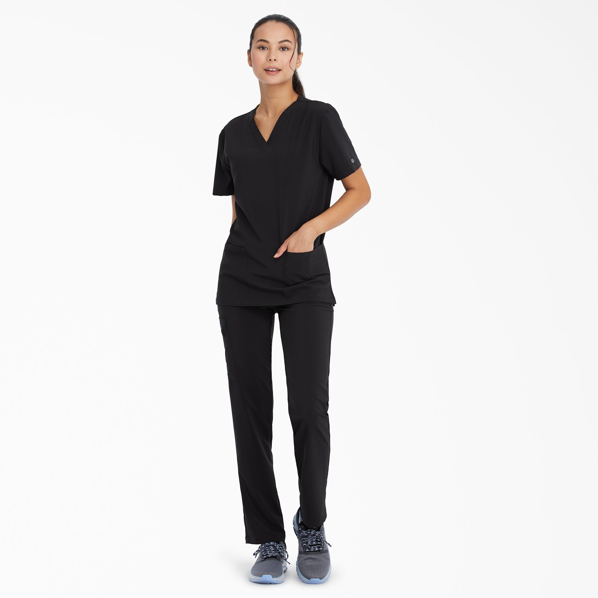 Unisex EDS Essentials V-Neck Scrub Top - Image 5