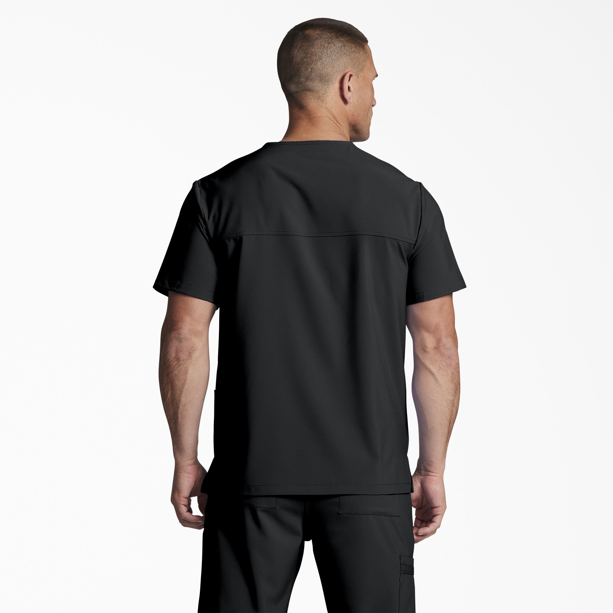 Unisex EDS Essentials V-Neck Scrub Top - Image 2