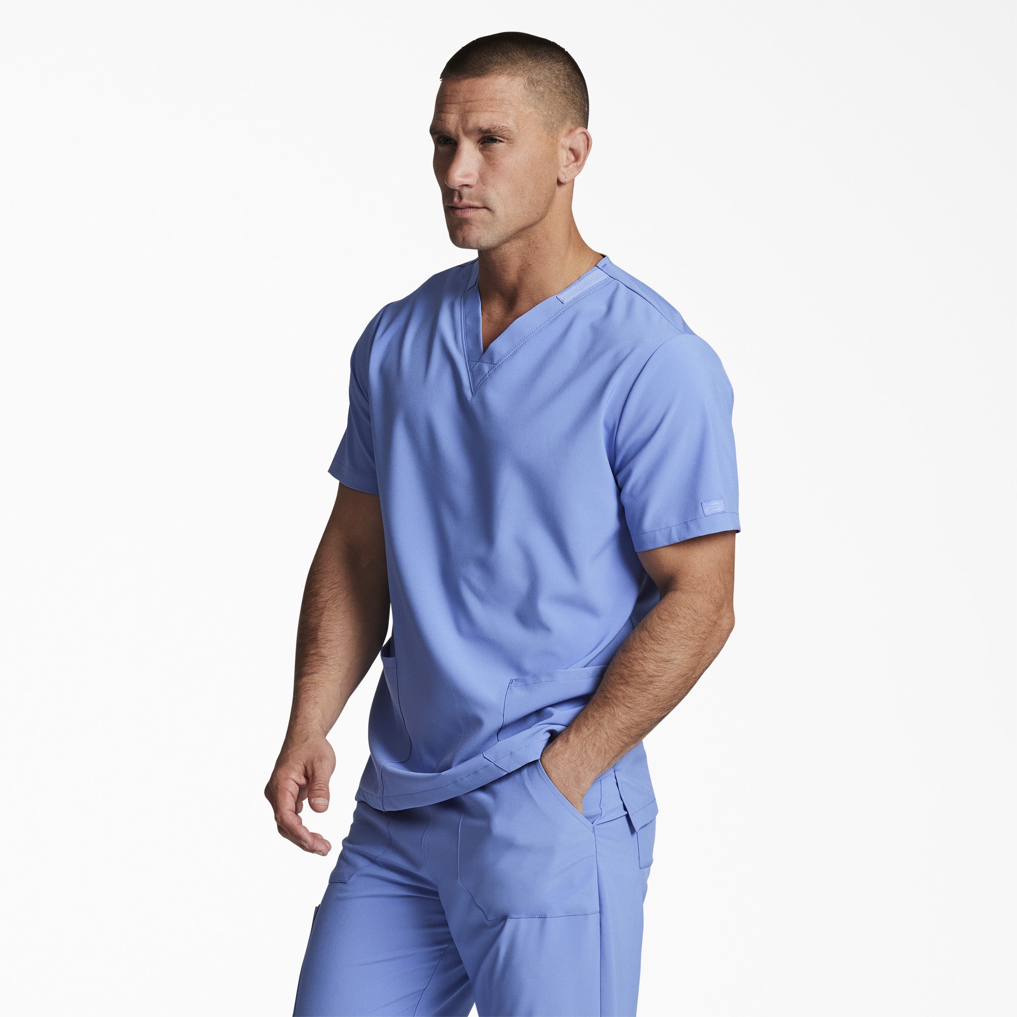 Unisex EDS Essentials V-Neck Scrub Top - Image 3