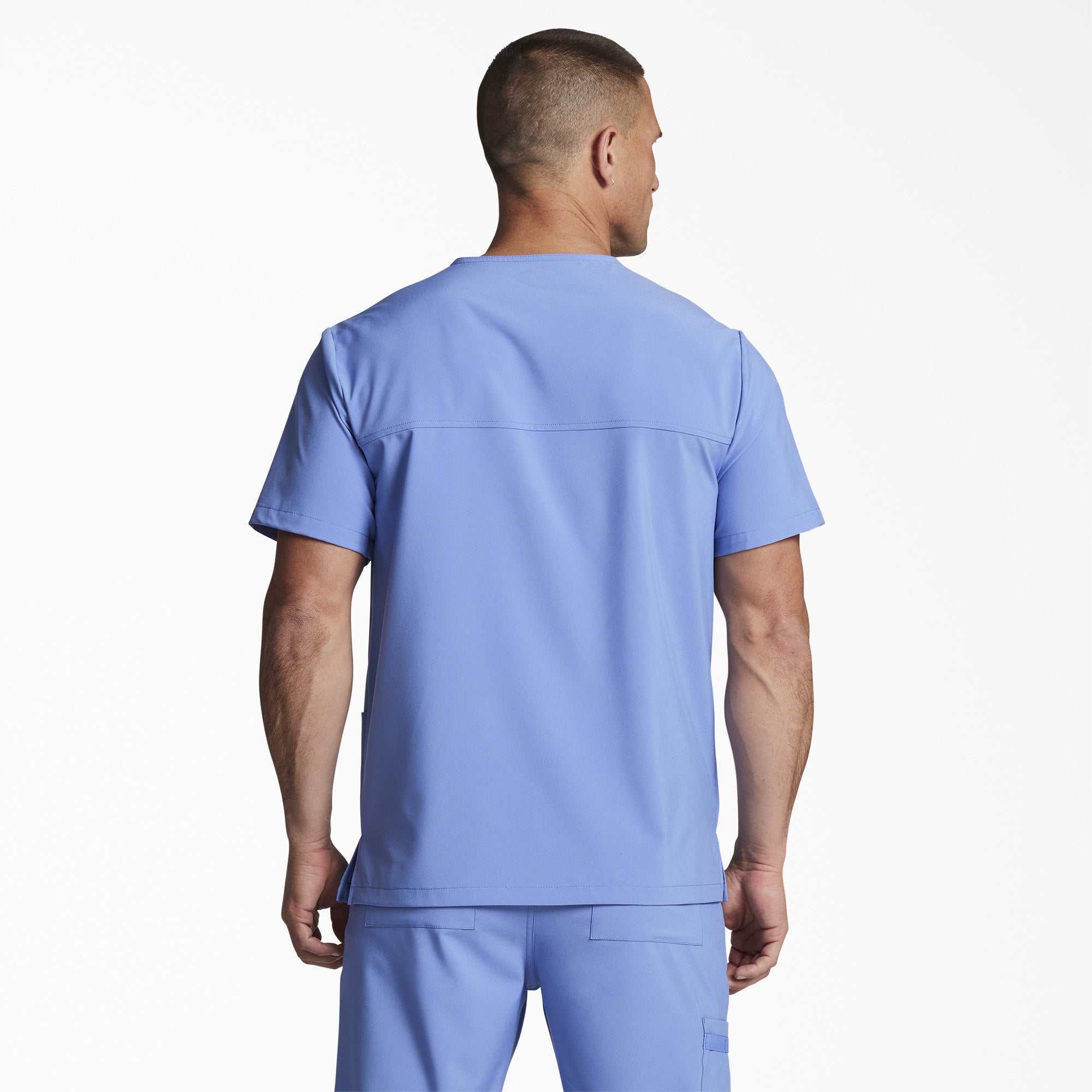 Unisex EDS Essentials V-Neck Scrub Top - Image 2