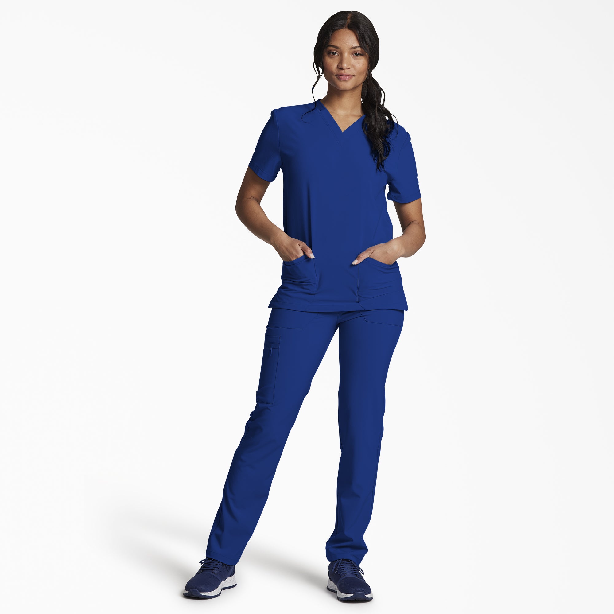 Unisex EDS Essentials V-Neck Scrub Top - Image 5