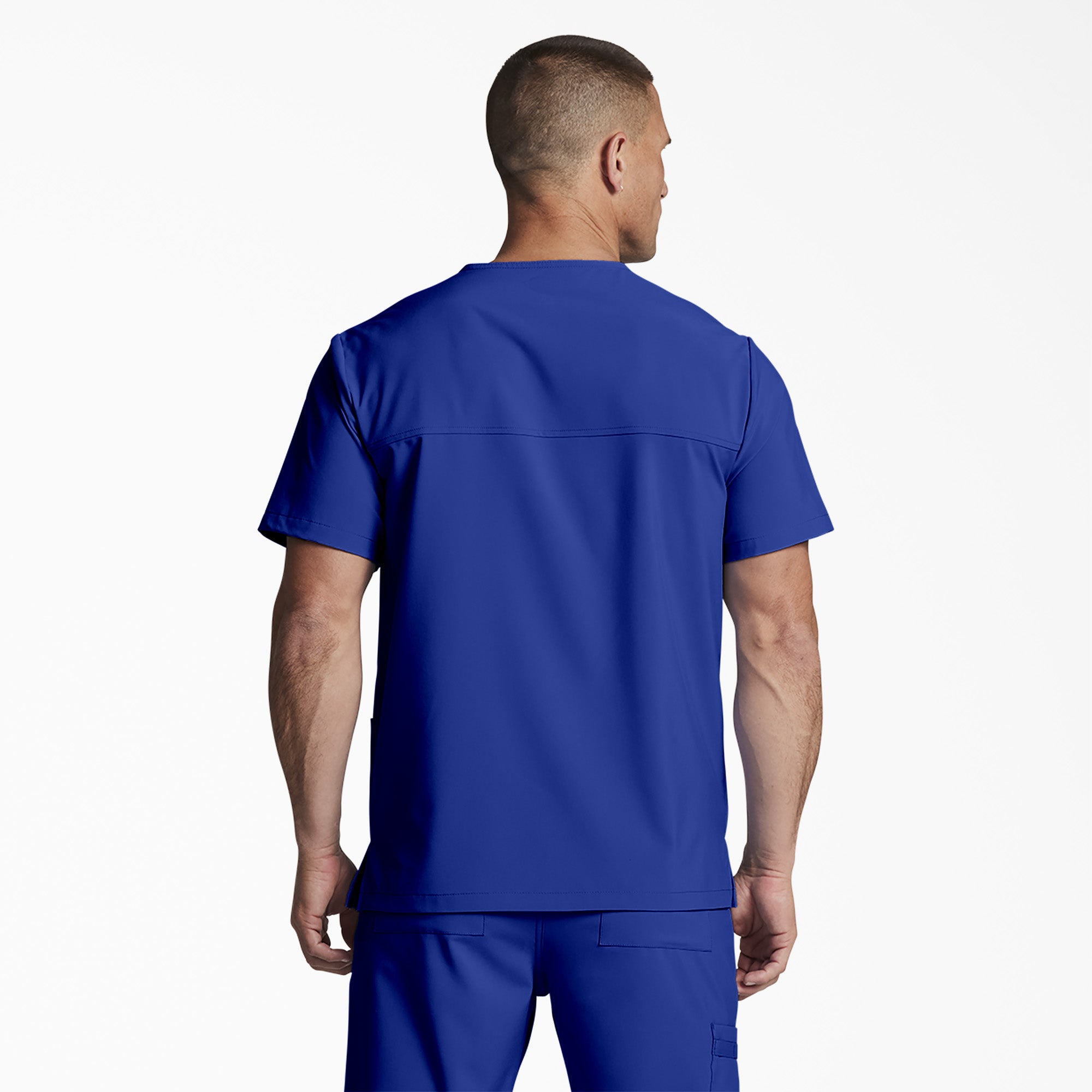 Unisex EDS Essentials V-Neck Scrub Top - Image 2
