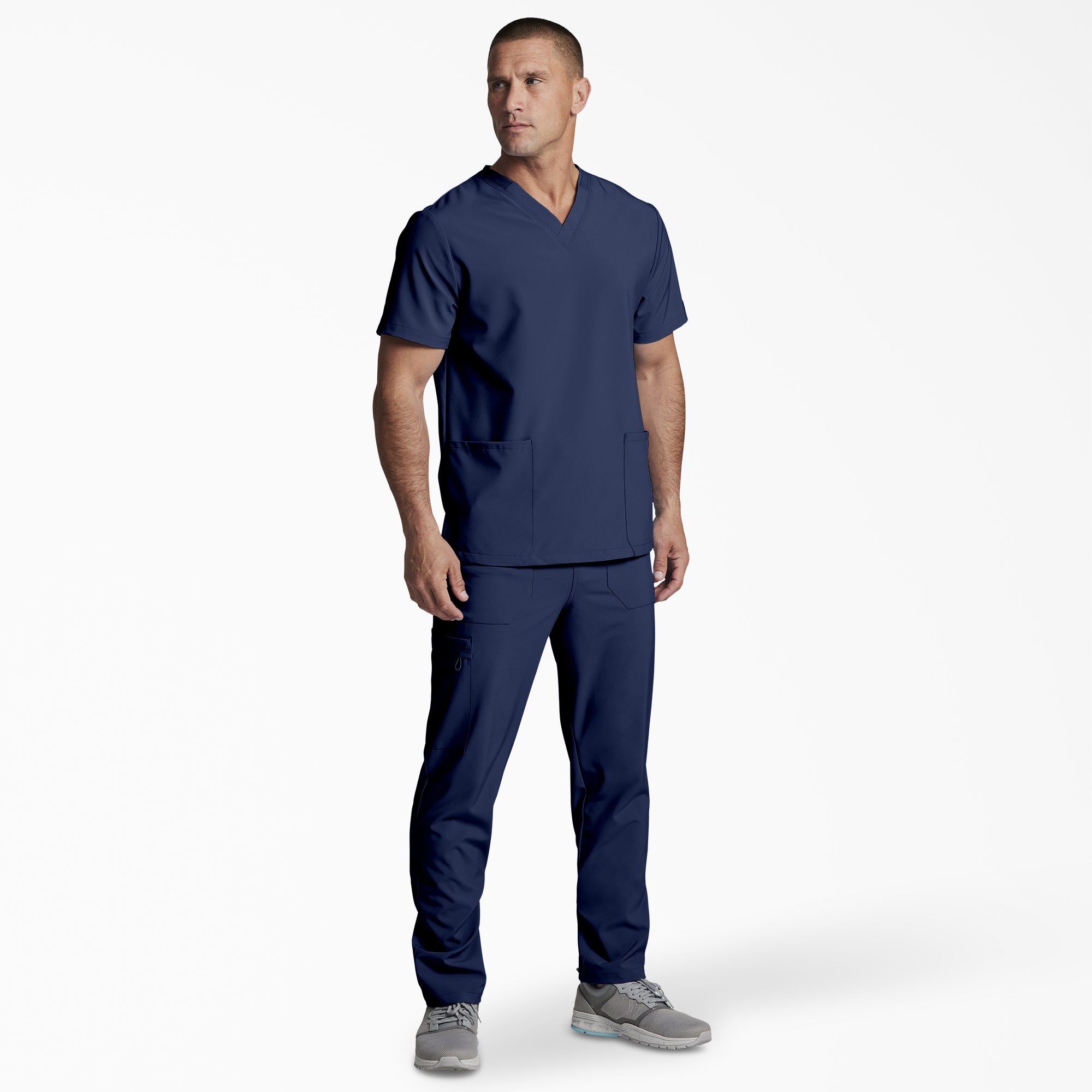 Unisex EDS Essentials V-Neck Scrub Top - Image 4