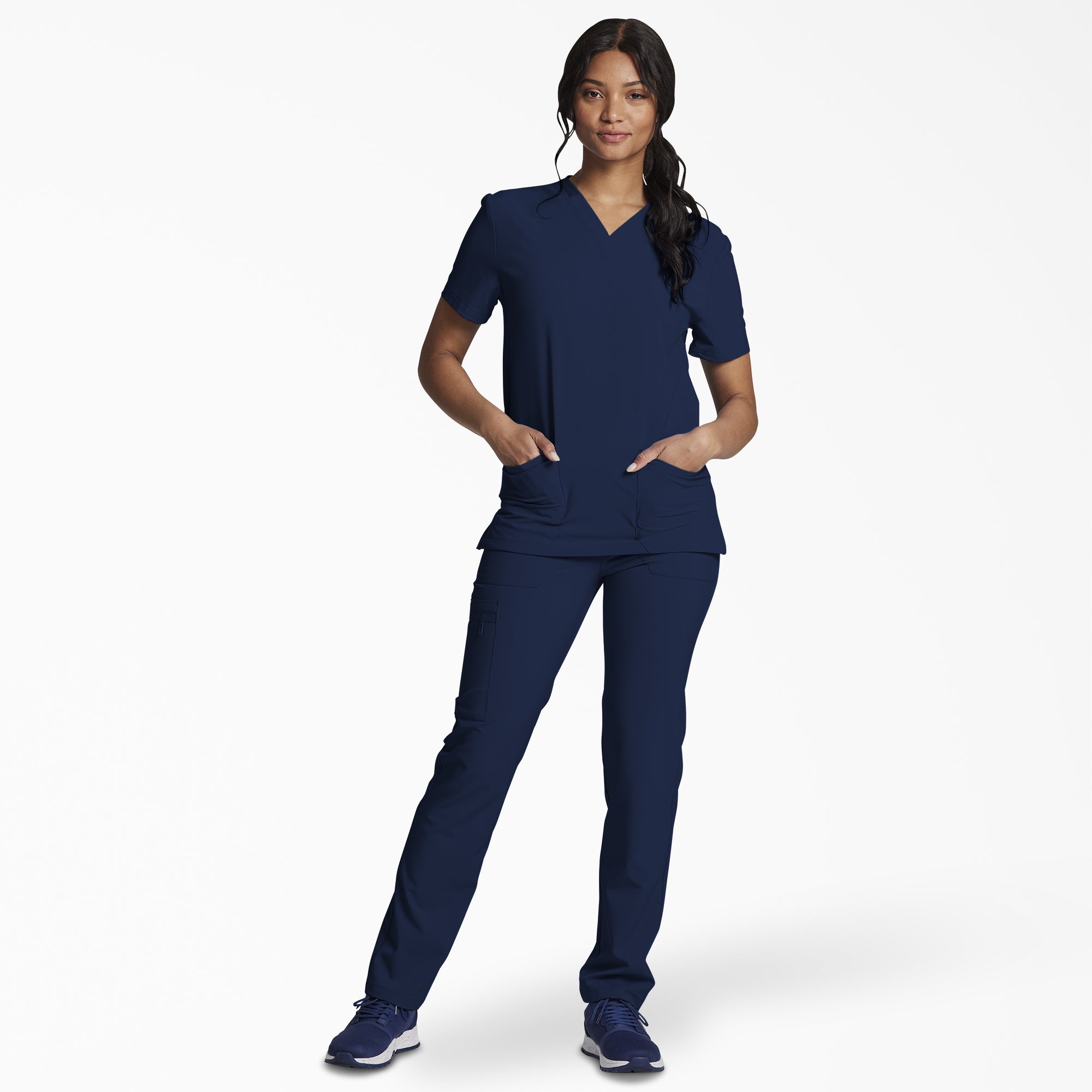 Unisex EDS Essentials V-Neck Scrub Top - Image 5