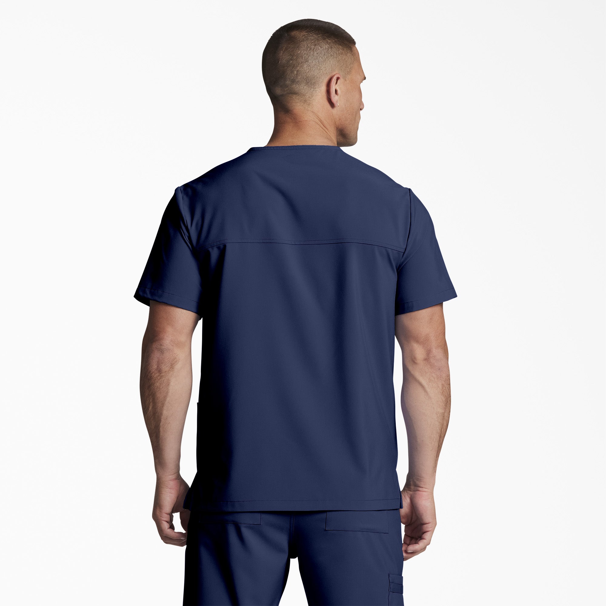 Unisex EDS Essentials V-Neck Scrub Top - Image 2