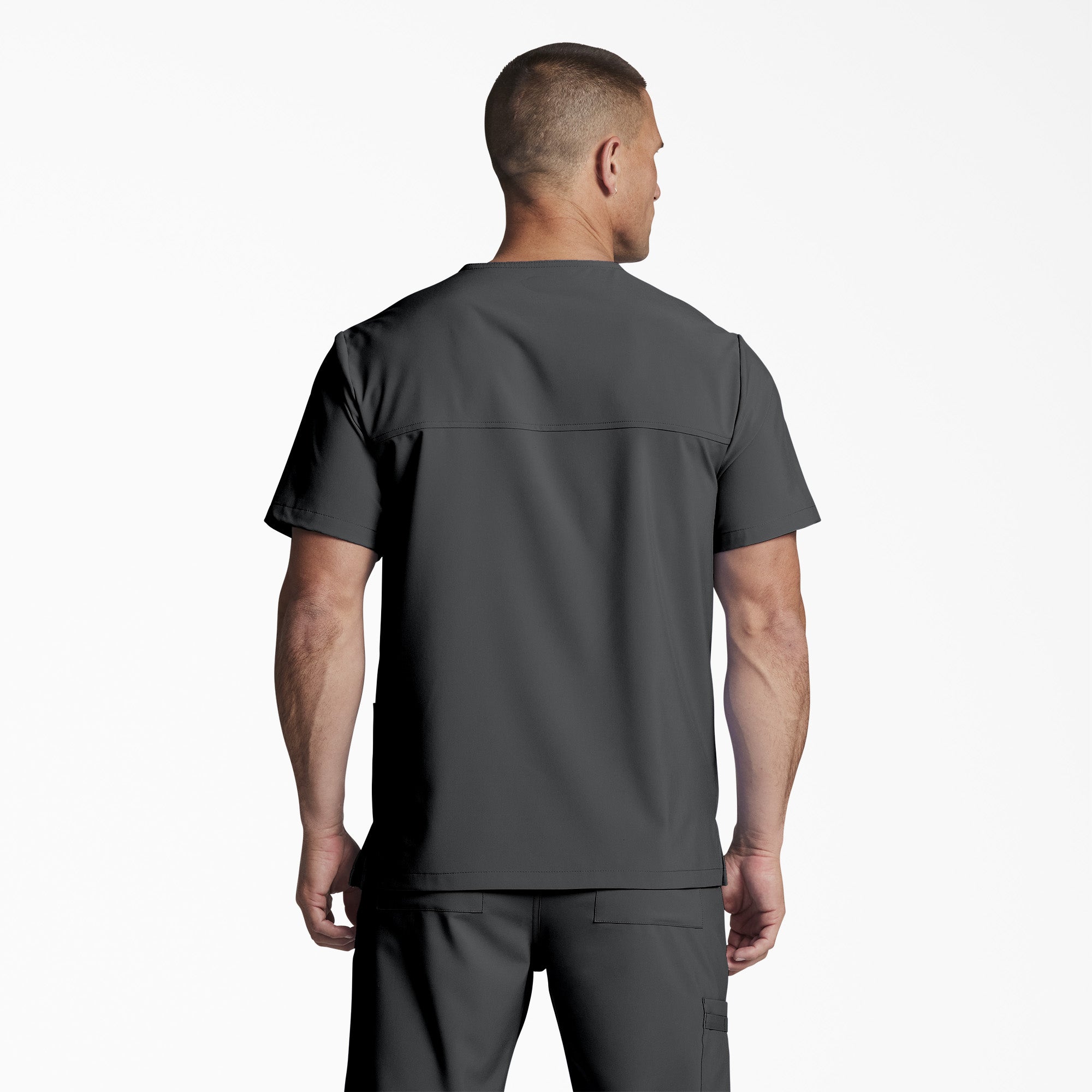 Unisex EDS Essentials V-Neck Scrub Top - Image 2