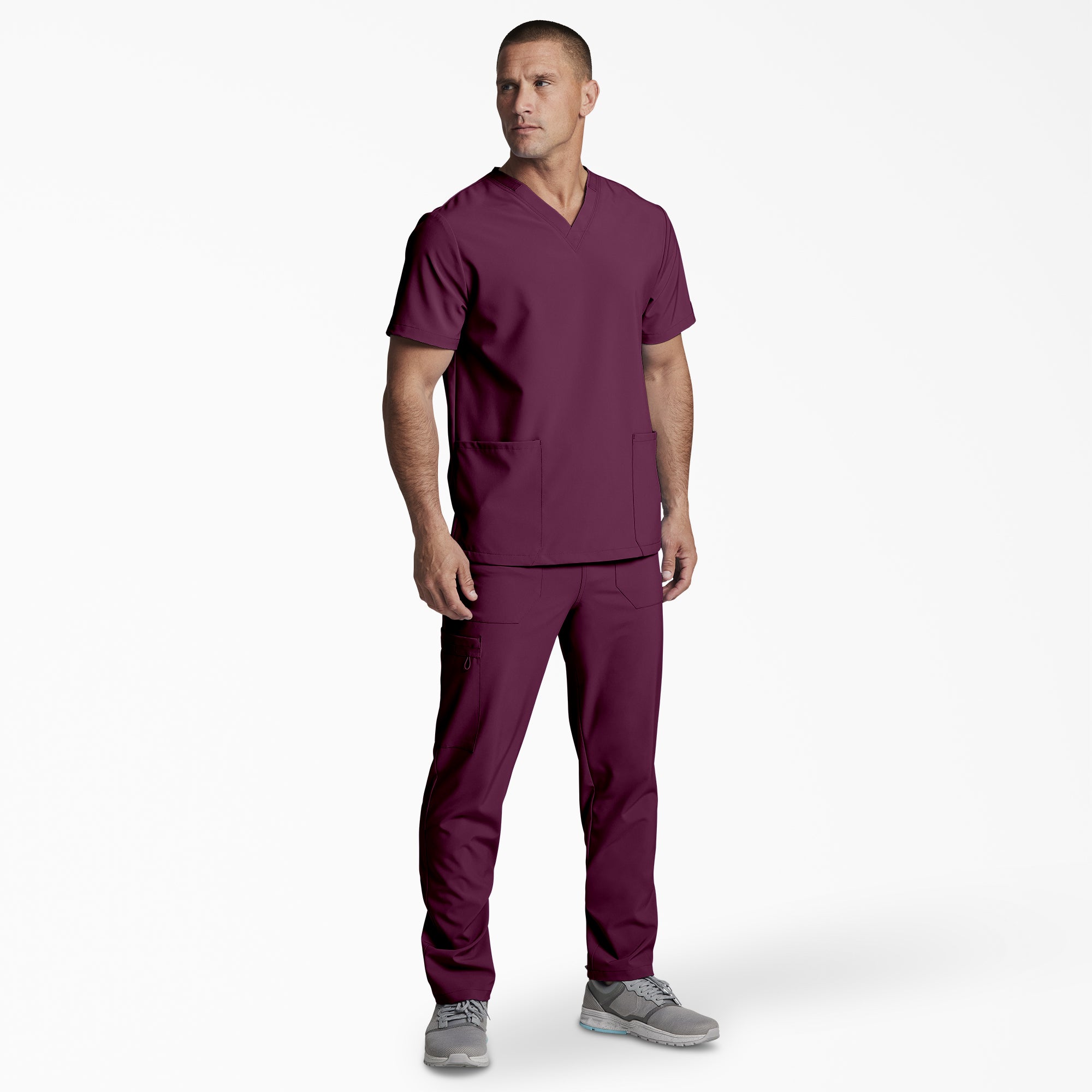 Unisex EDS Essentials V-Neck Scrub Top - Image 4