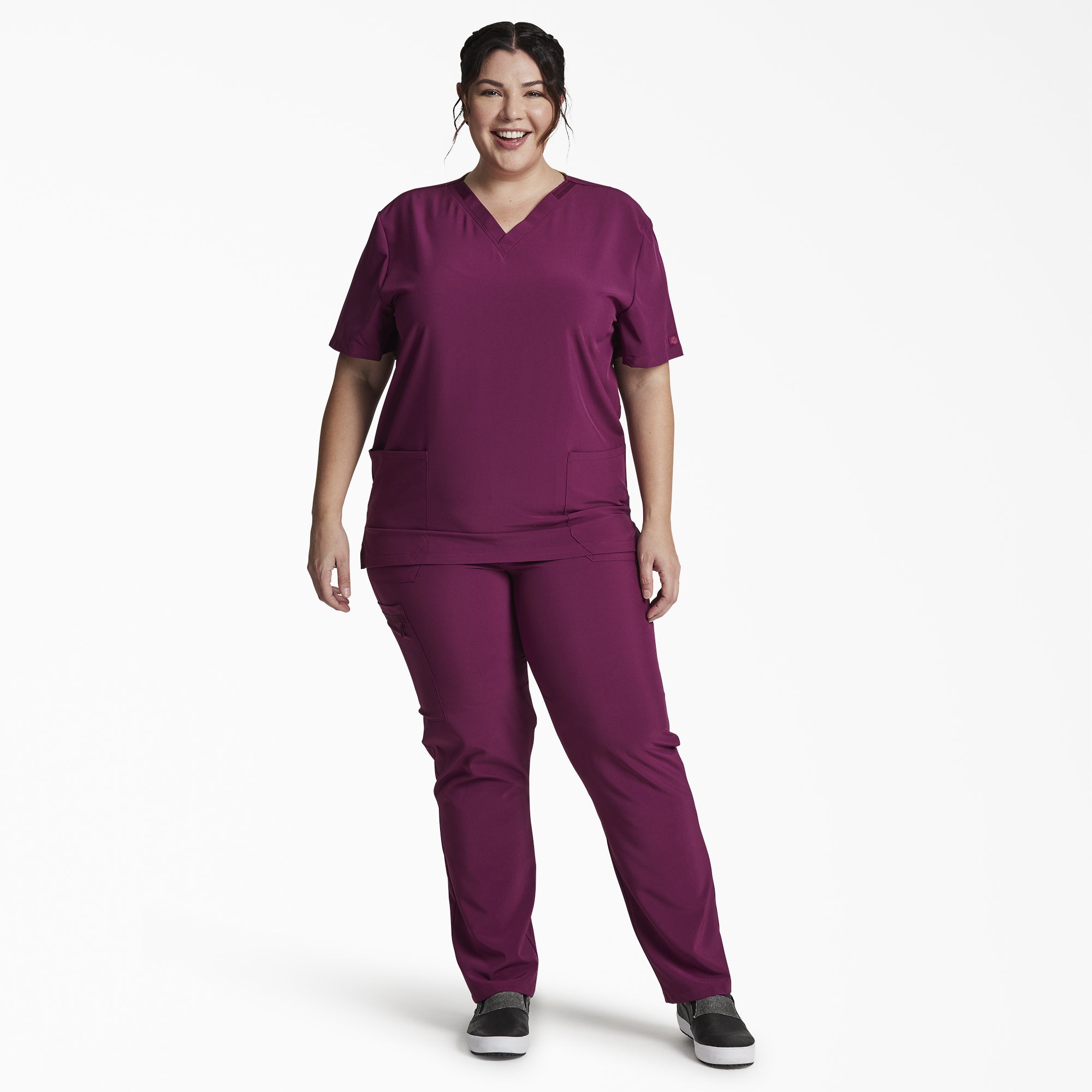 Unisex EDS Essentials V-Neck Scrub Top - Image 5
