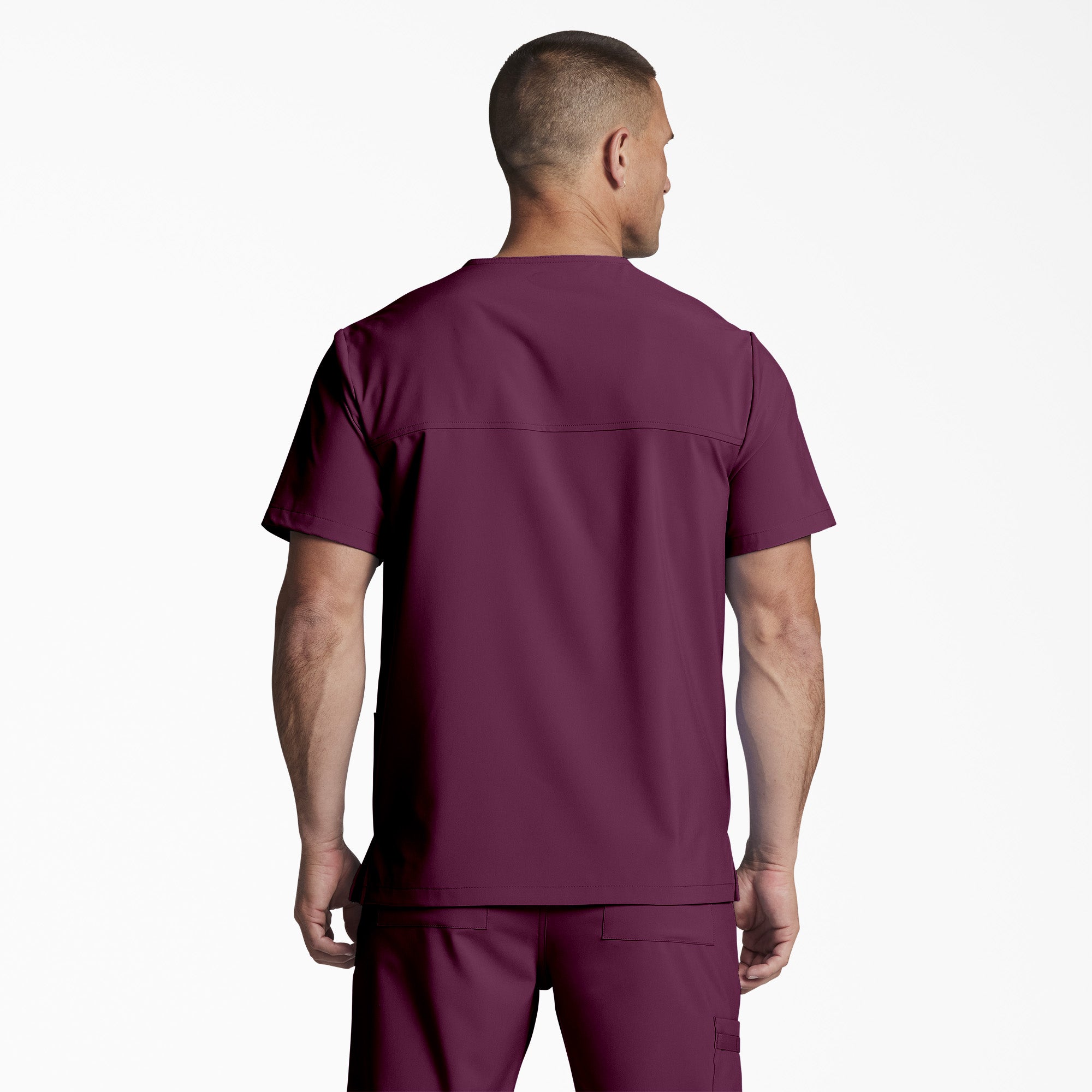 Unisex EDS Essentials V-Neck Scrub Top - Image 2