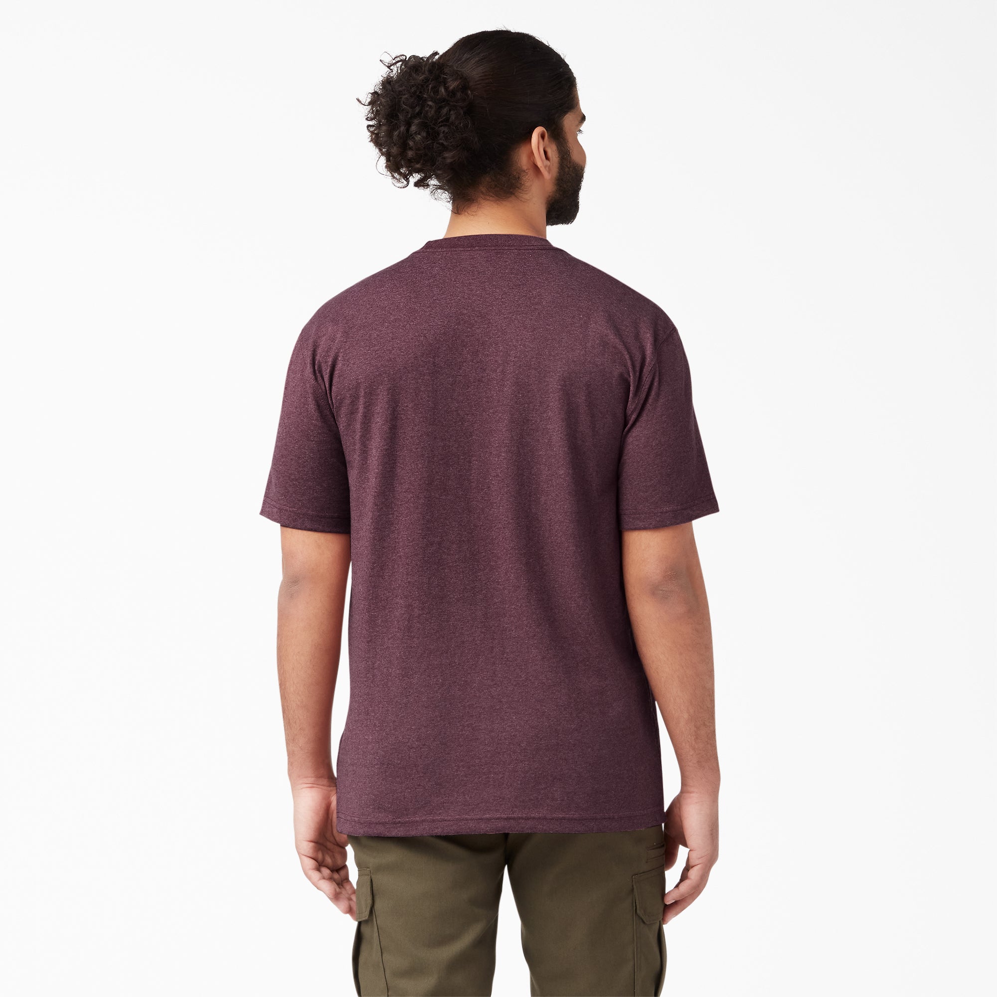 Heavyweight Heathered Short Sleeve Pocket T-Shirt - Image 2